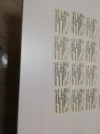 18 cromos Los Pitufos Panini