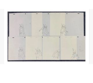 Genga Sasuke Naruto Studio Pierrot Original