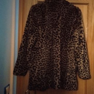 Abrigo Zara Pelo Leopardo Talla L