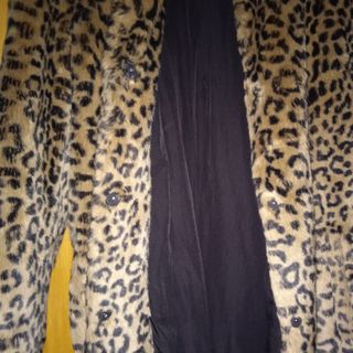 Abrigo Zara Pelo Leopardo Talla L