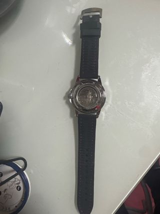 Reloj Automático Calavera Negro/Rojo