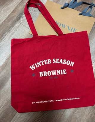 Bolso Tote Brownie Rojo Nuevo