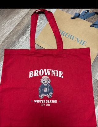 Bolso Tote Brownie Rojo Nuevo