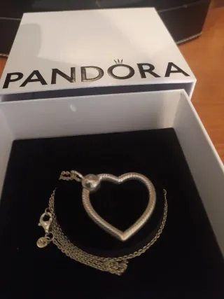 Colgante Corazón Pandora Plata