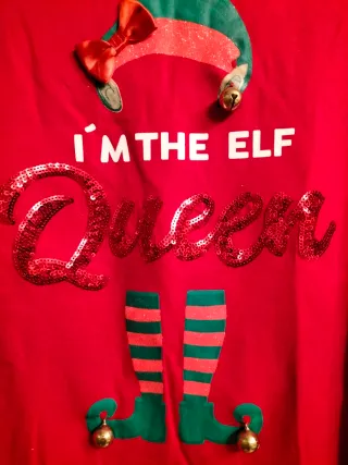 Camiseta navideña niña TEX I'm the Elf Queen