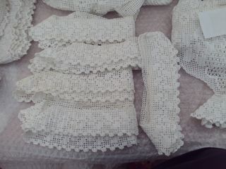lote 4 encaje de crochet puntilla para poner en ad