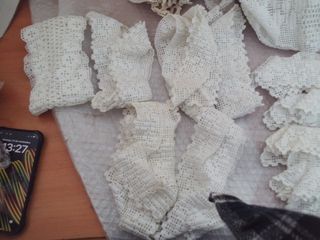 lote 4 encaje de crochet puntilla para poner en ad