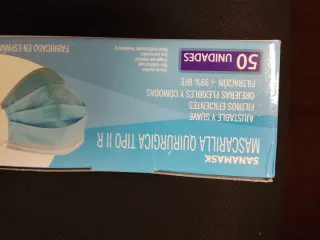 Caja 50 Mascarillas Quirúrgicas SANAMASK