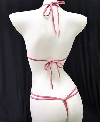 Body lencería encaje rosa talla M