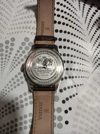 Reloj Festina Hombre Cuero Marrón y Plata