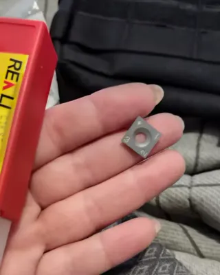 10 Plaquitas Cuchillas Fresa 12x12x2.2mm 35°