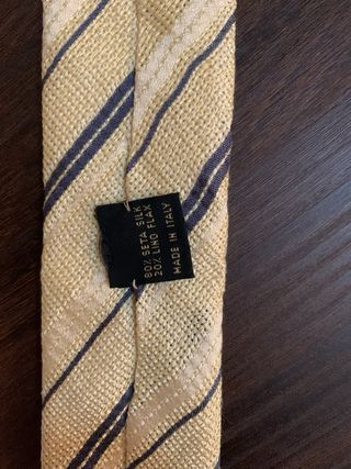 Cravatta Lawrence of Warwick seta/lino Made itaIy