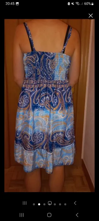 Vestido boho chic azul
