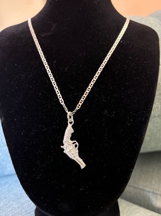 Cadena Plata 925 con Colgante Pistola
