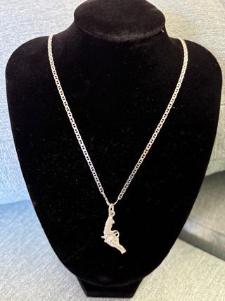 Cadena Plata 925 con Colgante Pistola