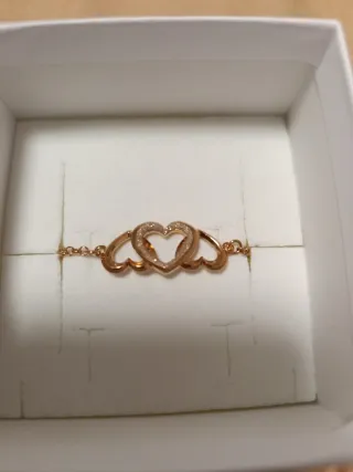 Bracciale Stroili cuoricini ottone