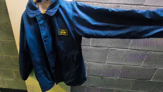 cortavientos Ellesse azul/amarillo