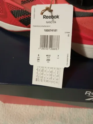 Zapatillas Reebok Nano X4 Rojas y Negras