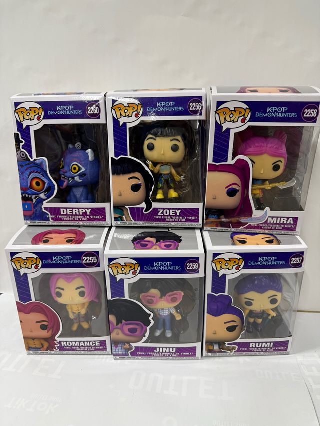 Figuras Funko Pop K-Pop Demon Hunters x6