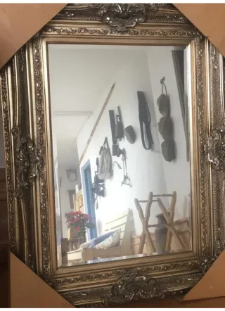 Espejo Marco Dorado Barroco