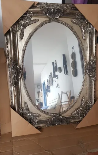 Espejo Marco Dorado Barroco