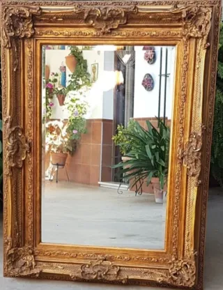 Espejo Marco Dorado Barroco