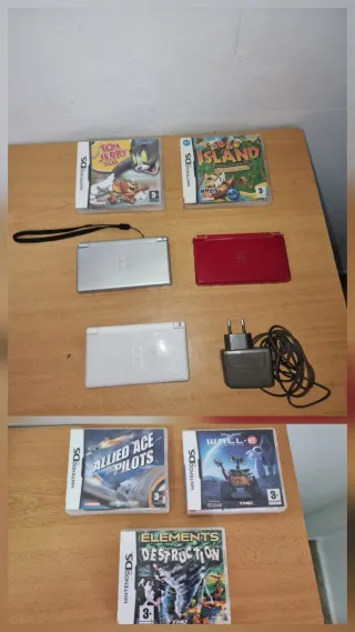 Lote de consolas Nintendo ds lite y juegos