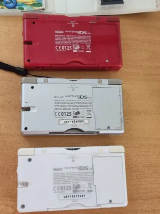 Lote de consolas Nintendo ds lite y juegos