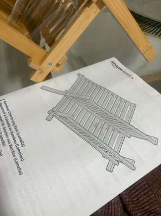 Escurridor de platos bambú