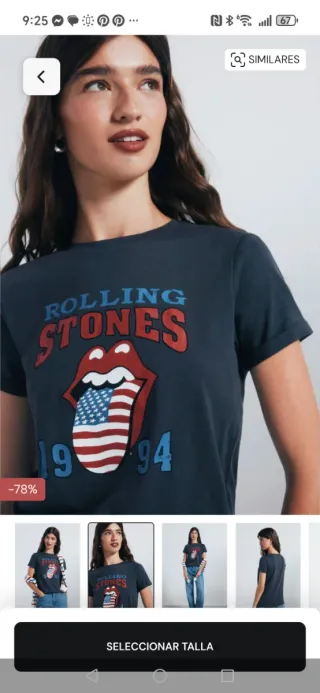 Camiseta Springfield Rolling Stones Talla L