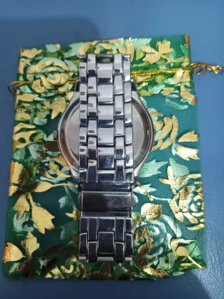 Reloj LCT Quartz Plata y Verde