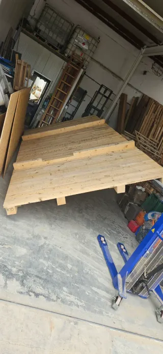 Base de madera maciza para caseta dimensiones