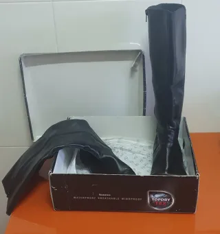 Botas piel camper  Negras