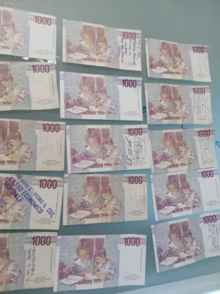 15 Banconote 1000 Lire