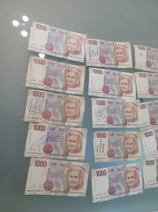 15 Banconote 1000 Lire