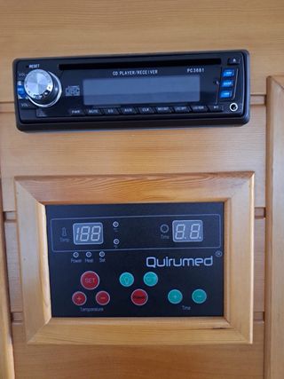 Sauna Quirumed madera 190x153 REDSUN infrarrojos.