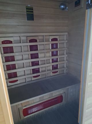 Sauna Quirumed madera 190x153 REDSUN infrarrojos.