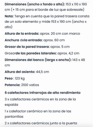 Sauna Quirumed madera 190x153 REDSUN infrarrojos.