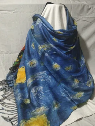 Sciarpa calda morbida Van Gogh