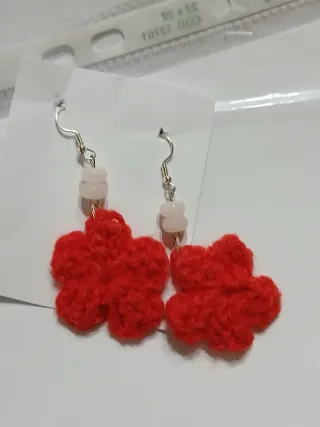 Orecchini uncinetto fatti a mano