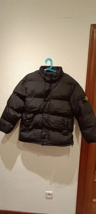 Cazadora Stone Island Negra Hombre