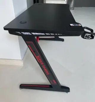 Mesa Gamer Negra huracán
