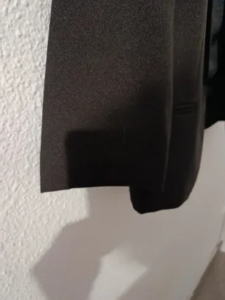 Americana corta negra Blanco