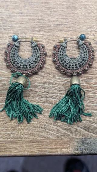 Pendientes Alice Vanderloo artesanales mandala