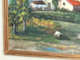 Quadro 40x50 cm Pittura Paesaggio