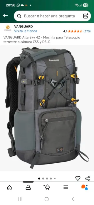 Zaino Vanguard Alta Sky 42 Telescopio DSLR