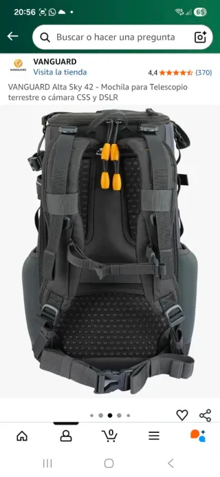 Zaino Vanguard Alta Sky 42 Telescopio DSLR