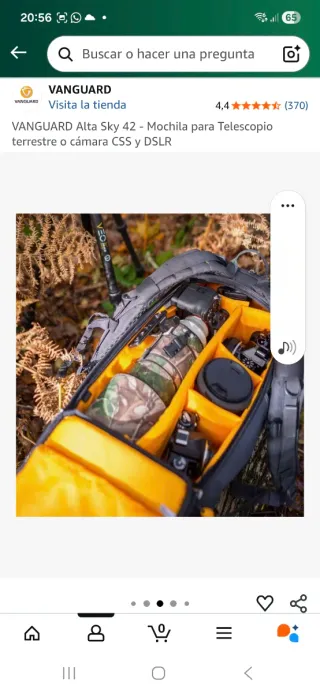 Zaino Vanguard Alta Sky 42 Telescopio DSLR