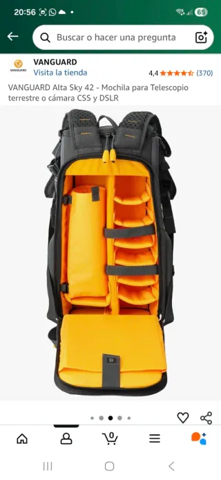 Zaino Vanguard Alta Sky 42 Telescopio DSLR