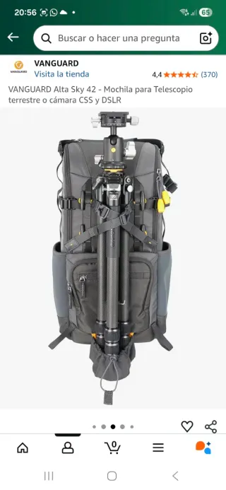 Zaino Vanguard Alta Sky 42 Telescopio DSLR